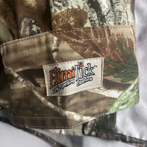 Gamehide Insect Shield Camo Hunting Shirt Large Repellent Long Sleeve Button Up - Picture 5 of 12
